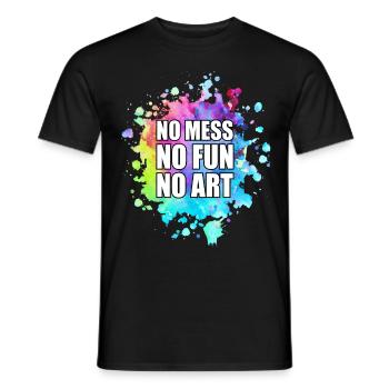 Peintre Toile Liquide Peinture Art Peinture - T-shirt homme - noir - Devant - AI Model Male 178 light (178cm)