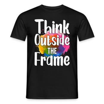 Peintre Toile Liquide Peinture Art Peinture - T-shirt homme - noir - Devant - AI Model Male 178 light (178cm)