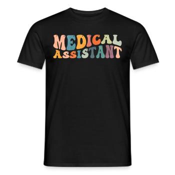 Groovy Medizinischer Assistent MA Krankenschwester - Männer T-Shirt - Schwarz - Vorne - AI Model Male 178 light (178cm)
