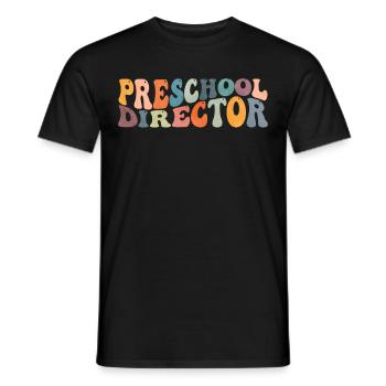 Groovy Directeur d’école maternelle Enseignant Garderie - T-shirt homme - noir - Devant - AI Model Male 178 light (178cm)