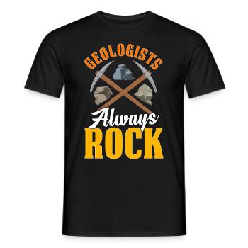 Lustige Gesteinsjagd Mineral Geologe - Männer T-Shirt - Schwarz - Vorne - AI Model Male 178 light (178cm)