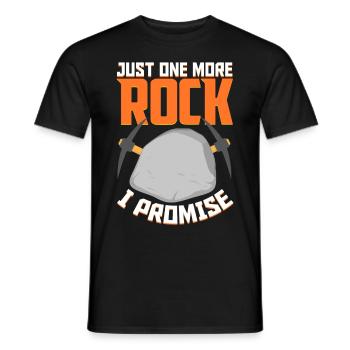 Lustige Gesteinsjagd Mineral Geologe - Männer T-Shirt - Schwarz - Vorne - AI Model Male 178 light (178cm)