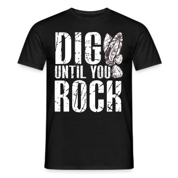 Lustige Gesteinsjagd Mineral Geologe - Männer T-Shirt - Schwarz - Vorne - AI Model Male 178 light (178cm)