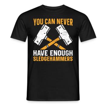 Fun day of house demolition - Men's T-Shirt - black - Front - AI Model Male 178 light (178cm)