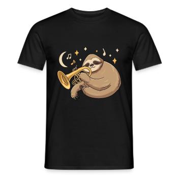 Mellophonist Musical Instrument Mellophone Player - Men's T-Shirt - black - Front - AI Model Male 178 light (178cm)