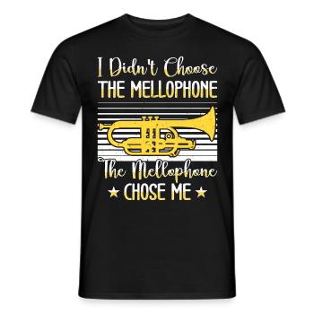 Mellophonist, Musical Instrument Orchestra, - Men's T-Shirt - black - Front - AI Model Male 178 light (178cm)