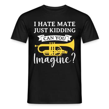 Mellophonist Musical Instrument Orchestra - Men's T-Shirt - black - Front - AI Model Male 178 light (178cm)