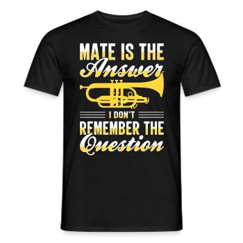 Mellophonist Musical Instrument Orchestra - Men's T-Shirt - black - Front - AI Model Male 178 light (178cm)