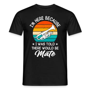 Mellophonist Musical Instrument Orchestra - Men's T-Shirt - black - Front - AI Model Male 178 light (178cm)