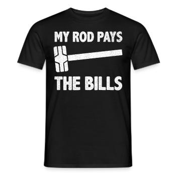 Fun day of house demolition - Men's T-Shirt - black - Front - AI Model Male 178 light (178cm)