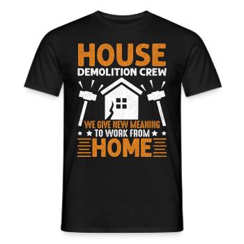 Démo de la maison - T-shirt homme - noir - Devant - AI Model Male 178 light (178cm)