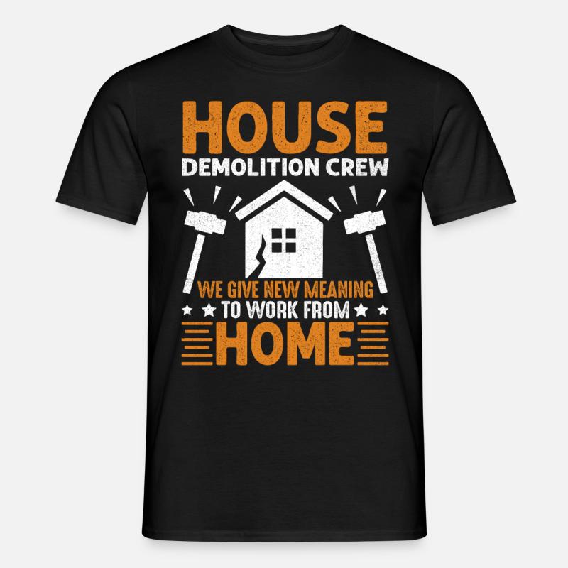 Haus-Demo - Männer T-Shirt - Schwarz