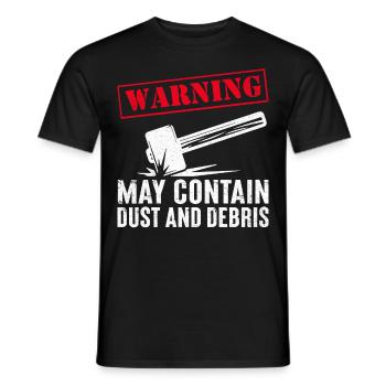 Fun day of house demolition - Men's T-Shirt - black - Front - AI Model Male 178 light (178cm)