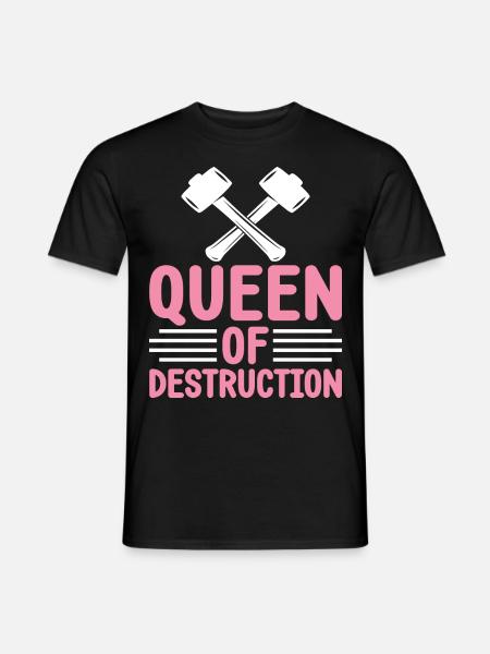 Fun day of house demolition - Men's T-Shirt - black
