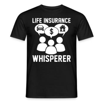Drôle d’agent courtier - T-shirt homme - noir - Devant - AI Model Male 178 light (178cm)