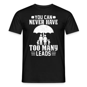 Lustiger Versicherungsmakler - Männer T-Shirt - Schwarz - Vorne - AI Model Male 178 light (178cm)