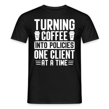 Lustiger Versicherungsmakler - Männer T-Shirt - Schwarz - Vorne - AI Model Male 178 light (178cm)