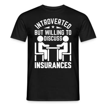 Lustiger Versicherungsmakler - Männer T-Shirt - Schwarz - Vorne - AI Model Male 178 light (178cm)