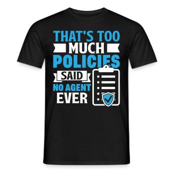 Lustiger Versicherungsmakler - Männer T-Shirt - Schwarz - Vorne - AI Model Male 178 light (178cm)
