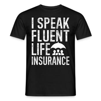 Drôle de courtier d’assurance - T-shirt homme - noir - Devant - AI Model Male 178 light (178cm)