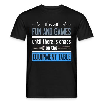 Scrub Tech Surgical Technician Surgical Technologist - Men's T-Shirt - black - Front - AI Model Male 178 light (178cm)
