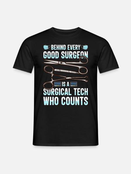 Scrub Tech OP-Techniker Chirurgischer Technologe - Männer T-Shirt - Schwarz