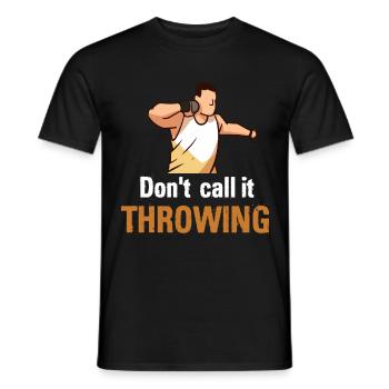 Athletics Athletics Throw Athlete - Men's T-Shirt - black - Front - AI Model Male 178 light (178cm)