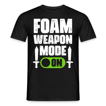 Lustiges Larp Live-Action-Rollenspiel Gamer-Schwer - Männer T-Shirt - Schwarz - Vorne - AI Model Male 178 light (178cm)