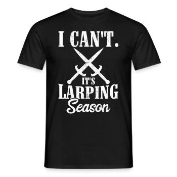 Fun Larp Live-Action RPG - Men's T-Shirt - black - Front - AI Model Male 178 light (178cm)