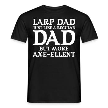 Fun live-action role-playing game - Men's T-Shirt - black - Front - AI Model Male 178 light (178cm)