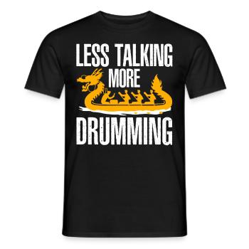 Funny Dragon Boat Racing Paddle - Men's T-Shirt - black - Front - AI Model Male 178 light (178cm)