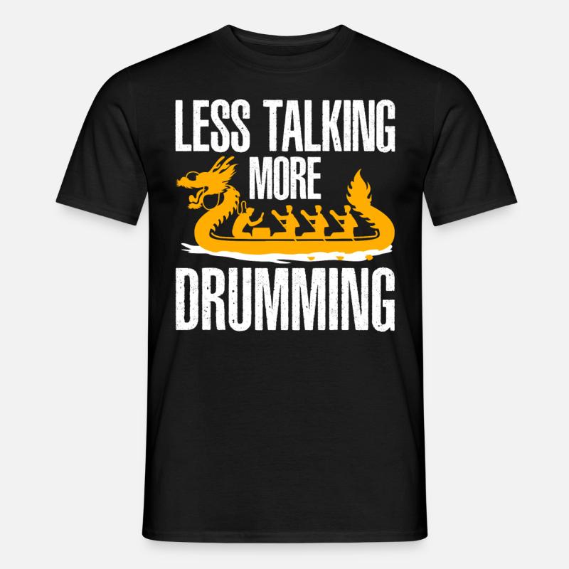 Lustiges Drachenboot-Rennpaddel - Männer T-Shirt - Schwarz