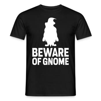 Lustiger Gartenzwerg Gartenarbeit Zwerggarten - Männer T-Shirt - Schwarz - Vorne - AI Model Male 178 light (178cm)