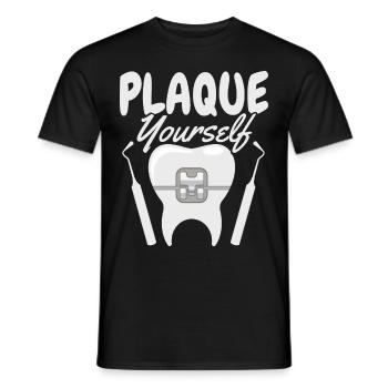 Drôle de technicien de laboratoire dentaire Dentiste - T-shirt homme - noir - Devant - AI Model Male 178 light (178cm)