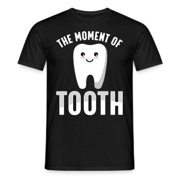 Funny Dental Lab Technician Dentist - Men's T-Shirt - black - Front - AI Model Male 178 light (178cm)