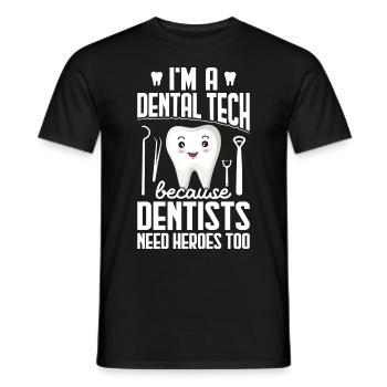 Drôles de prothésistes dentaires - T-shirt homme - noir - Devant - AI Model Male 178 light (178cm)