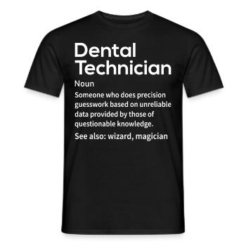 Drôles de prothésistes dentaires - T-shirt homme - noir - Devant - AI Model Male 178 light (178cm)