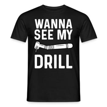 Funny Dental Lab Technician Dentist - Men's T-Shirt - black - Front - AI Model Male 178 light (178cm)
