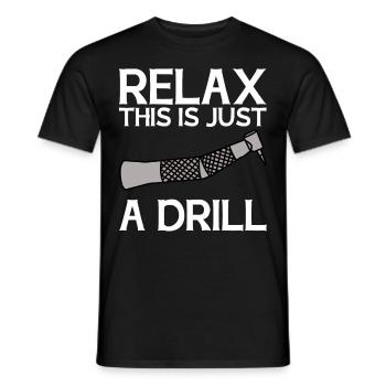 Funny Dental Lab Technician Dentist - Men's T-Shirt - black - Front - AI Model Male 178 light (178cm)