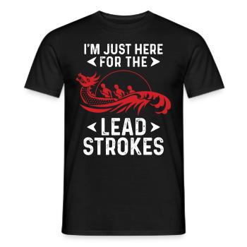 Lustiges Drachenboot-Rennpaddel - Männer T-Shirt - Schwarz - Vorne - AI Model Male 178 light (178cm)