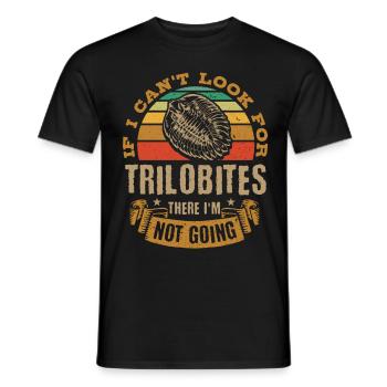 Fossils, paleontologist, fossil collector, - Men's T-Shirt - black - Front - AI Model Male 178 light (178cm)