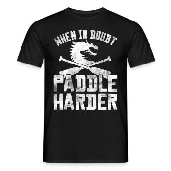 Courses de bateaux-dragons amusantes - T-shirt homme - noir - Devant - AI Model Male 178 light (178cm)