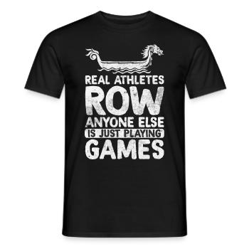 Lustige Drachenbootrennen - Männer T-Shirt - Schwarz - Vorne - AI Model Male 178 light (178cm)