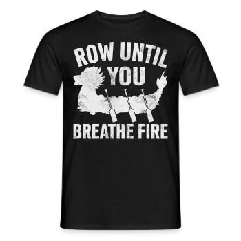 Funny Dragon Boat Racing Paddle - Men's T-Shirt - black - Front - AI Model Male 178 light (178cm)