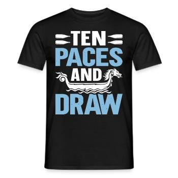 Drôle de pagaie de course de bateau-dragon - T-shirt homme - noir - Devant - AI Model Male 178 light (178cm)