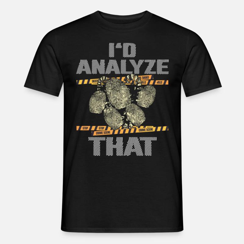 Funny Forensic Scientist Science - Men's T-Shirt - black
