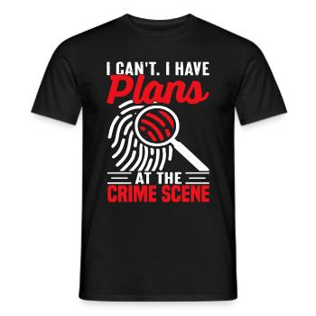 Lustig Forensischer Wissenschaftler Wissenschaft - Männer T-Shirt - Schwarz - Vorne - AI Model Male 178 light (178cm)