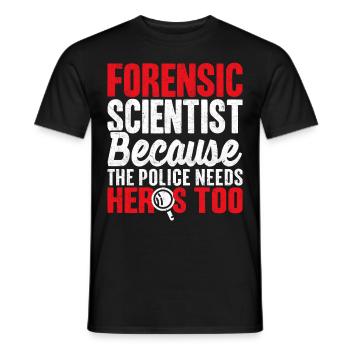 Drôle de science - T-shirt homme - noir - Devant - AI Model Male 178 light (178cm)