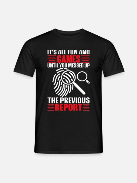 Funny coroner - Men's T-Shirt - black
