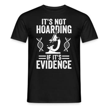 Drôle de scientifique médico-légal - T-shirt homme - noir - Devant - AI Model Male 178 light (178cm)